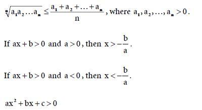 Mathematics Formula Algebra compilation page 7.3