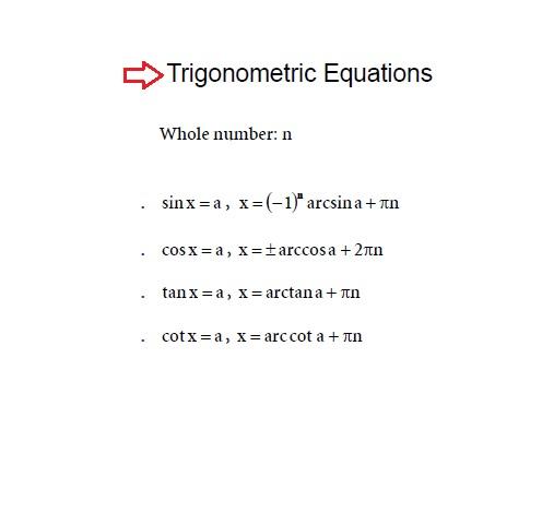 Trigonometry Trigonometric Equations Mathematics