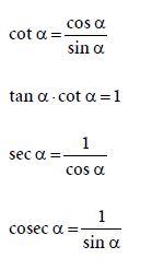 Trigonometry Formula Math 5.1