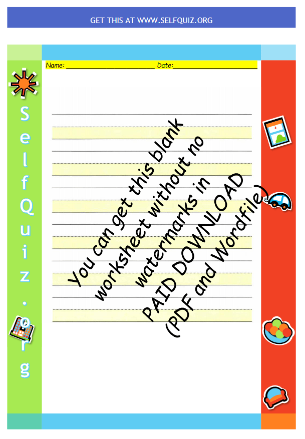 No Watermark Printable worksheet paper